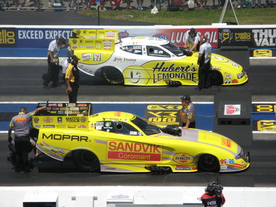 Big Jim Dunn V. Don Schumacher - yellow cars.