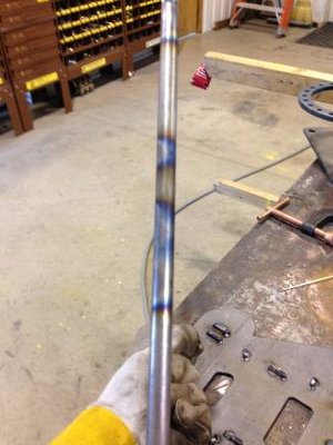 End view of frame showing how straight it is..Good jigs = perfect parts!!