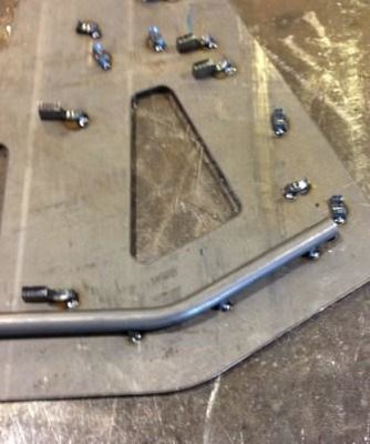 Rear bottom rail kick up. First thing is to figure out the starting of the bend.
