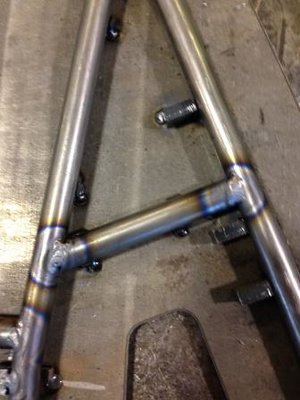 rear shock and frame brace