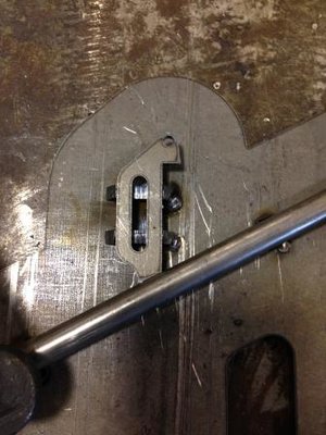 Front shock mount located but not tacked in