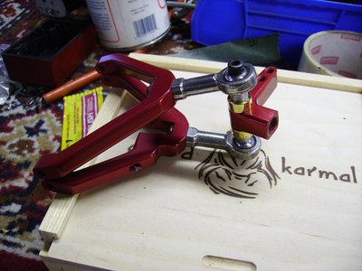 The anodized A arms